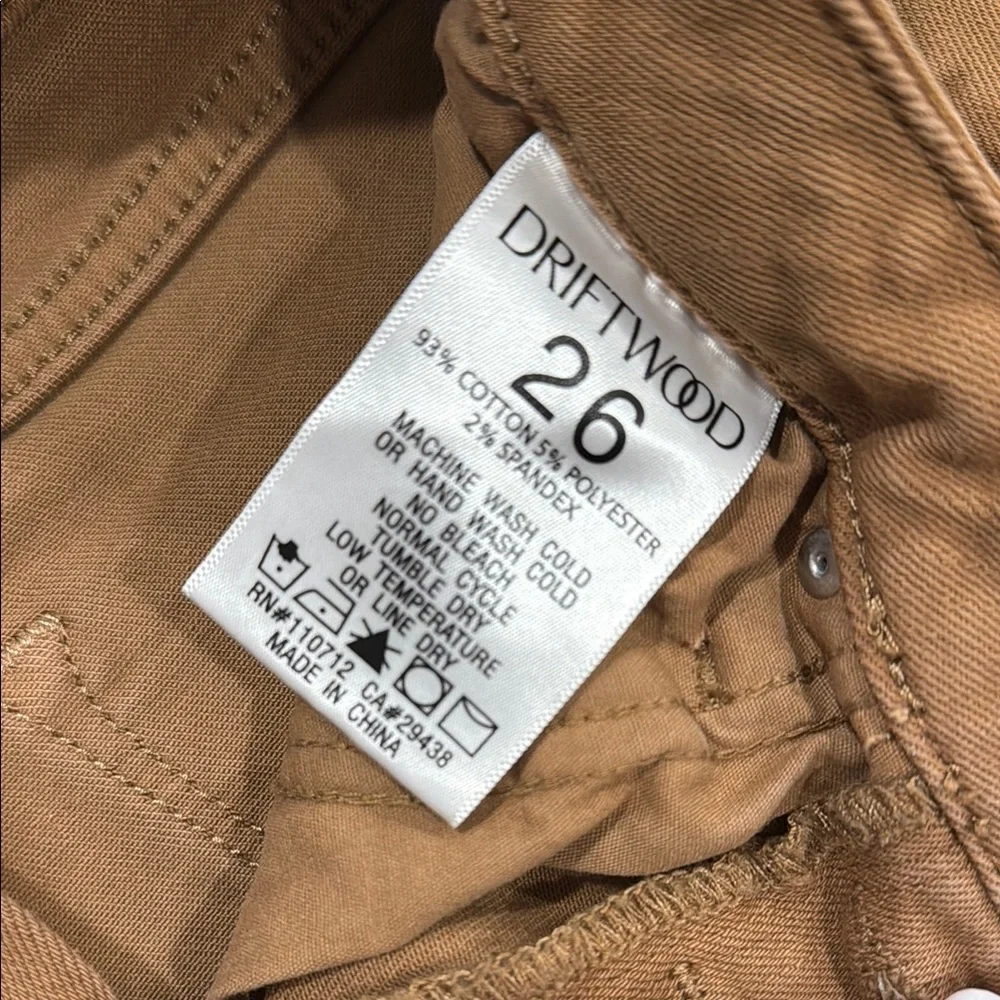 Driftwood Women's Skinny Jeans button fly - Brown - Picture 3 of 4